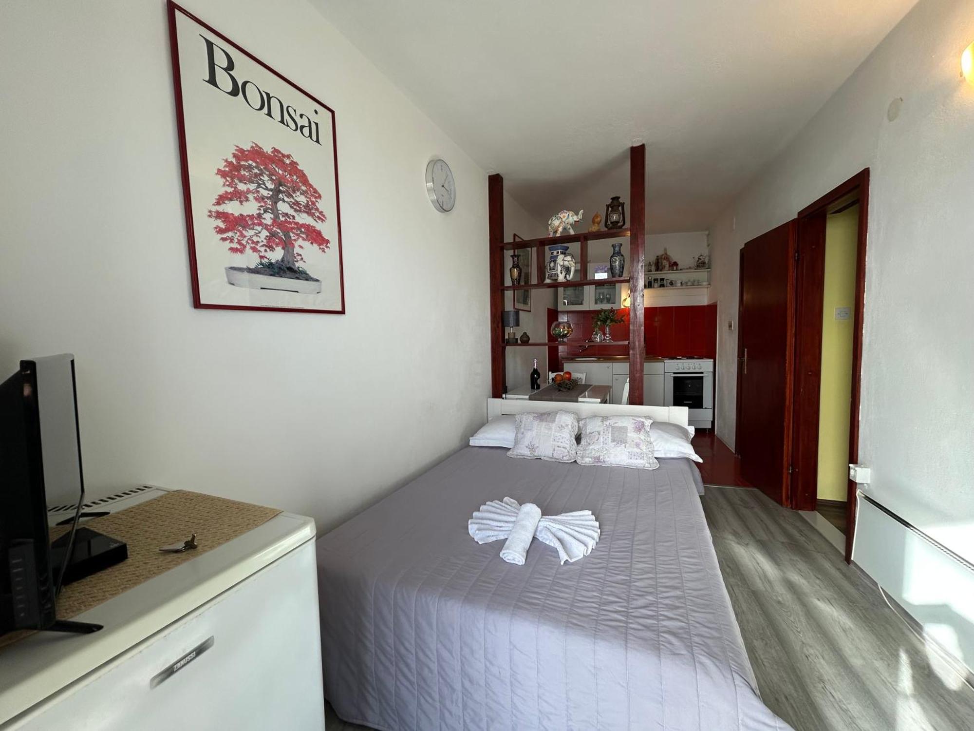 Seafront Studio Apartment+Balcony Podgora Exterior photo
