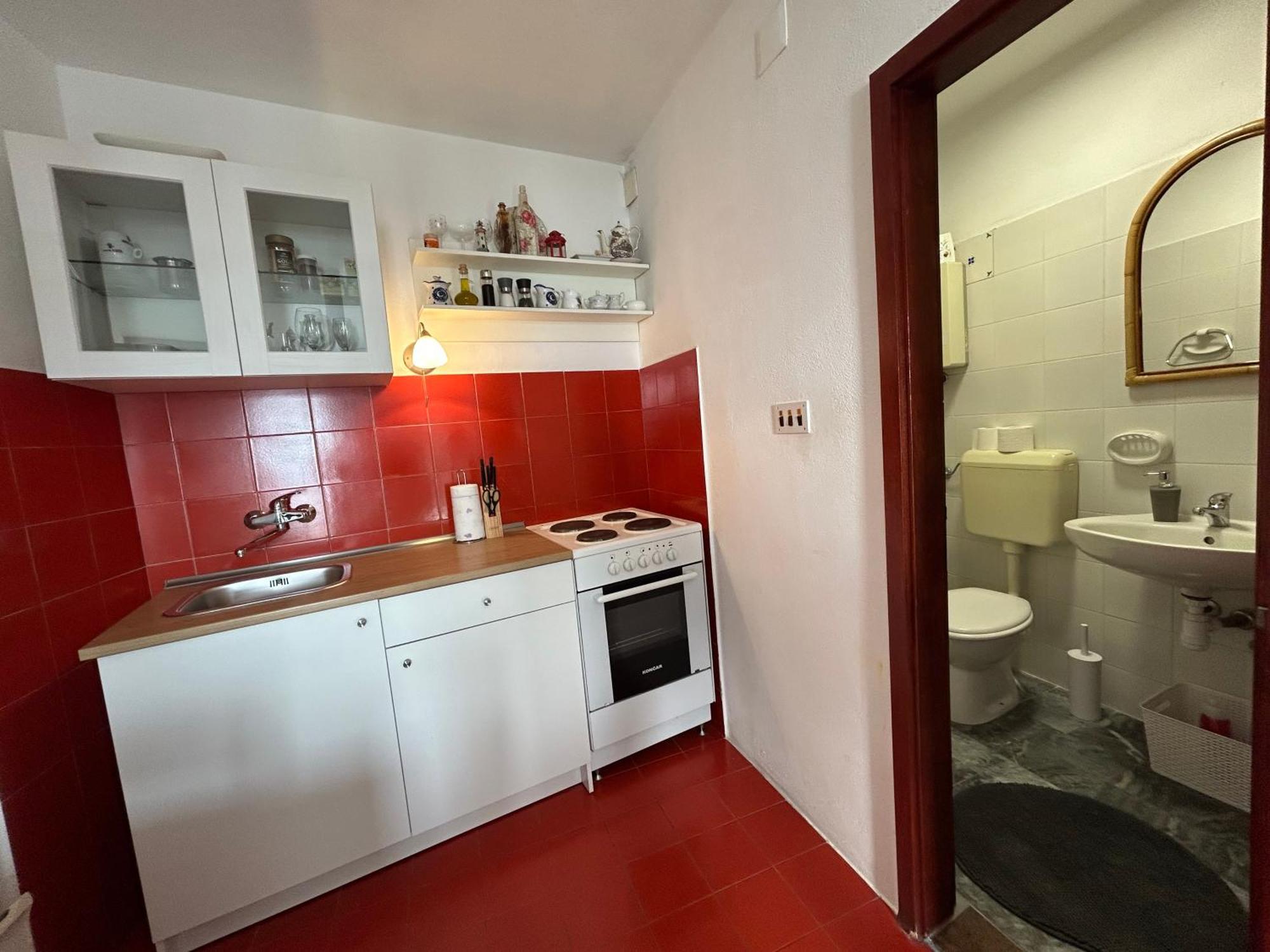 Seafront Studio Apartment+Balcony Podgora Exterior photo