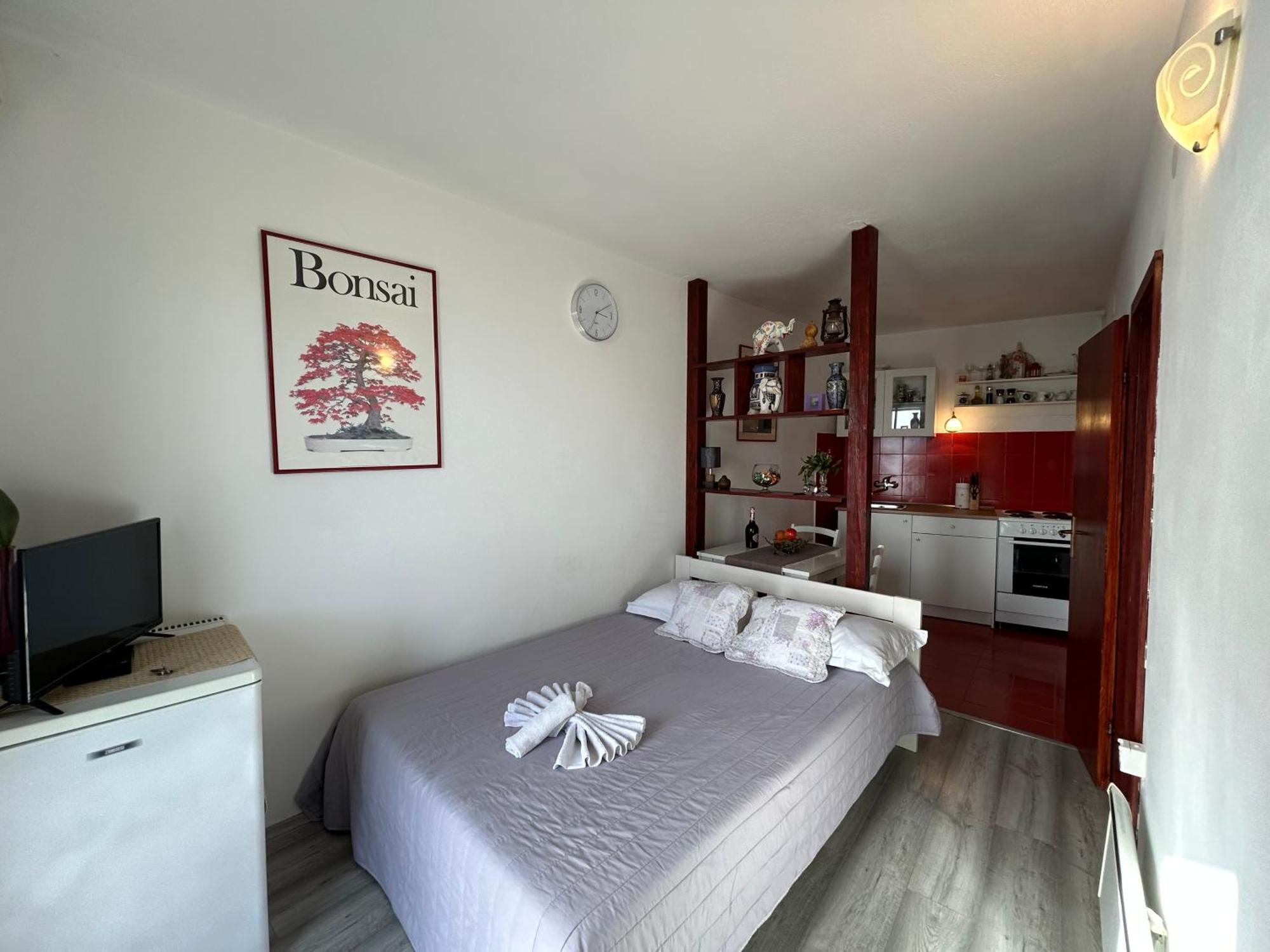 Seafront Studio Apartment+Balcony Podgora Exterior photo